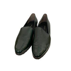 Paul Green Uptown Loafer In Bottle Green Patent Leather